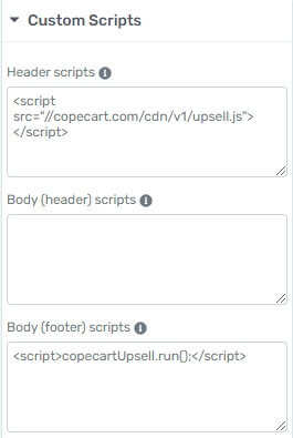 CopeCart Upsell HTML auf Seite einfügen